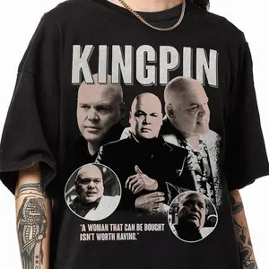 Vintage Kingpin Daredevil Born Again Shirt, MCU Daredevil Kingpin Shirt,Born Again Show Tees,MCU Comics Daredevil show tee,MCU Family Tee Gift for Men and Women