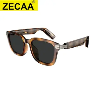 ZECAA Transparent Smart Touch Bluetooth Translation Headset Glasses Answer Phone Call Smart Wearable Headset Glasses audio sunglass