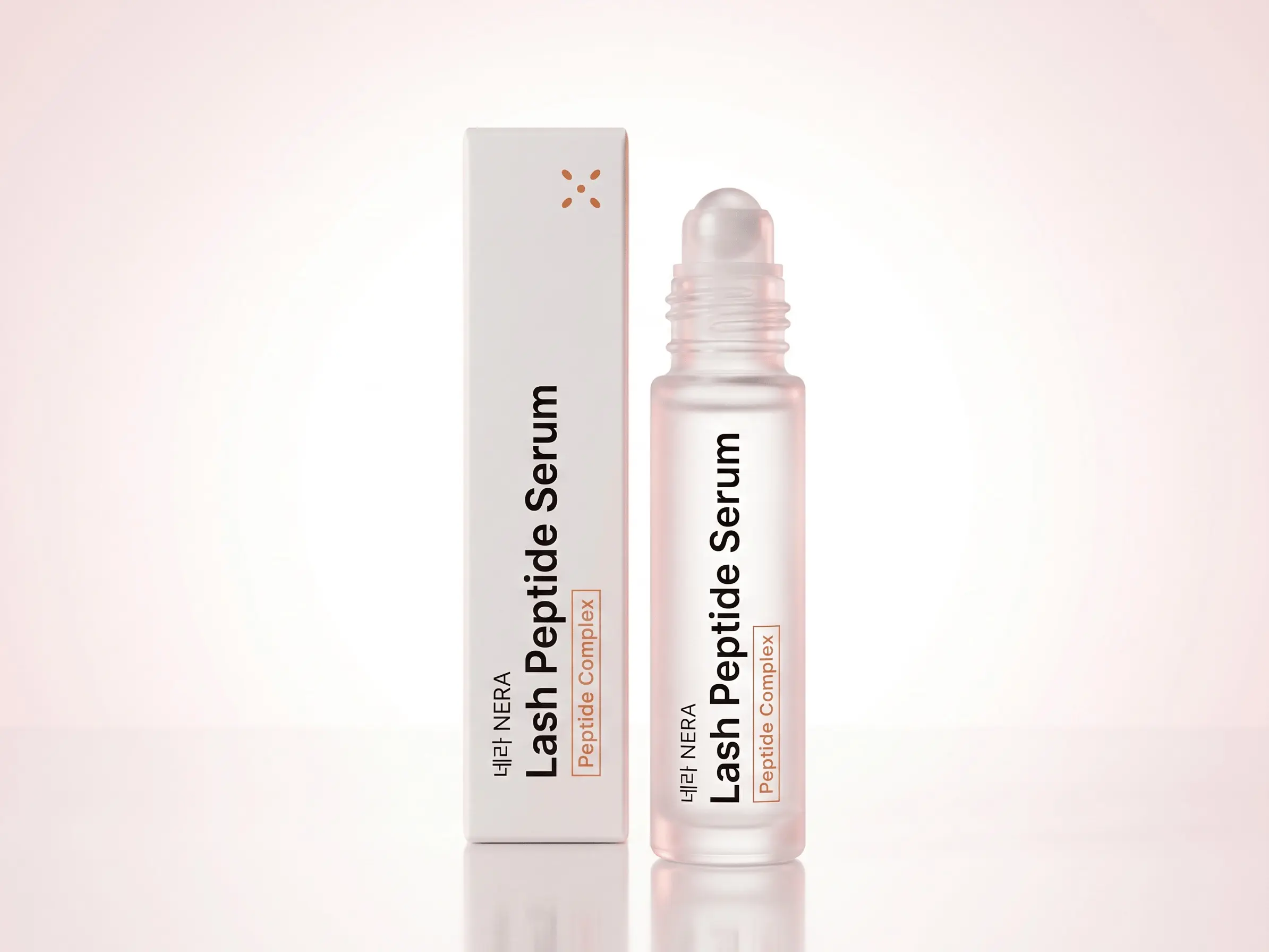 Peptide Lash Conditioning Eye Treatment  with Frosted Glass Roller | Hyaluronic  Acid + Panthenol + Peptide Complex |  Strengthening Eye Serum for Fuller  Lashes | 10ml