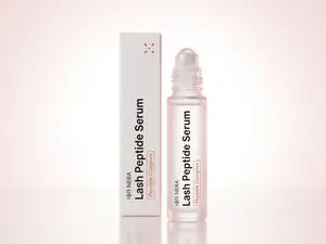 Peptide Lash Conditioning Eye Treatment  with Frosted Glass Roller | Hyaluronic  Acid + Panthenol + Peptide Complex |  Strengthening Eye Serum for Fuller  Lashes | 10ml