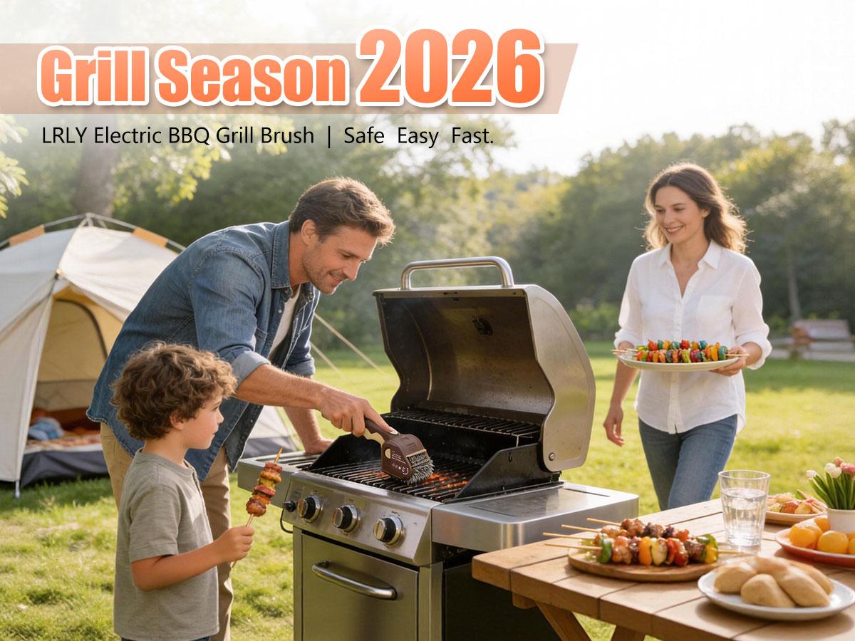 LRLY Electric BBQ Grill Brush, Safe Bristle Free with 2 Replaceable Heads, Cordless Rechargeable, Heavy Duty Fast Clean, Outdoor BBQ Cleaner for All Grill Types, Grill Season 2026 LRLY Electric BBQ Grill Brush, Safe Bristle Free with 2 Replaceable Heads, Cordless Rechargeable, Heavy Duty Fast Clean, Outdoor BBQ Cleaner for All Grill Types, Grill Season 2026
