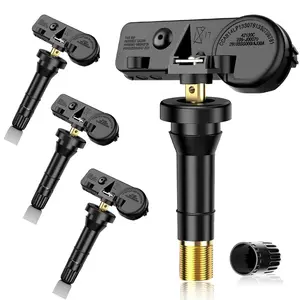 4PCS Pre-programmed TPMS Sensor-Compatible with Jeep, Dodge, Chrysler, Fiat - 300, Durango, Challenger, Journey, Ram 1500, Wrangler, Grand Cherokee - 433MHz Tire Pressure Monitoring Sensor 56029398AA