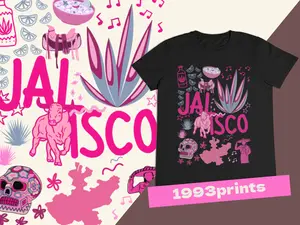 México en Rosa Graphic T-shirt - 18 pink Mexican States