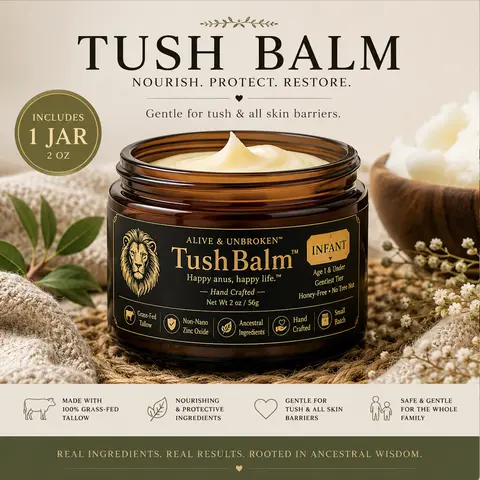 Tush Balm Gentle Daily Body Care Moisturizer - Skin Barrier Repair Nourisher for Tush, Body (Beauty & Personal Care)