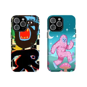 Y-Bigfoot Yeti Phone Case | Cute/Grunge Monster Aesthetic Cover for iPhone 11, 12, 13, 14, 15, 16, 17 Pro Max, Plus, Mini | Cryptid Core Weirdcore Forest Vibe Solid Shell Armor