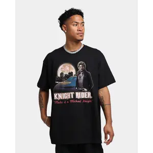 73Studio X Knight Rider Make It Michael Knight T-Shirt Black