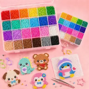 Mini Fuse Beads Kit, 38,000+ Pcs 2.6mm Melty Beads with Tools, DIY Craft Set for Keychains & Pendants, Multiple Color Options】