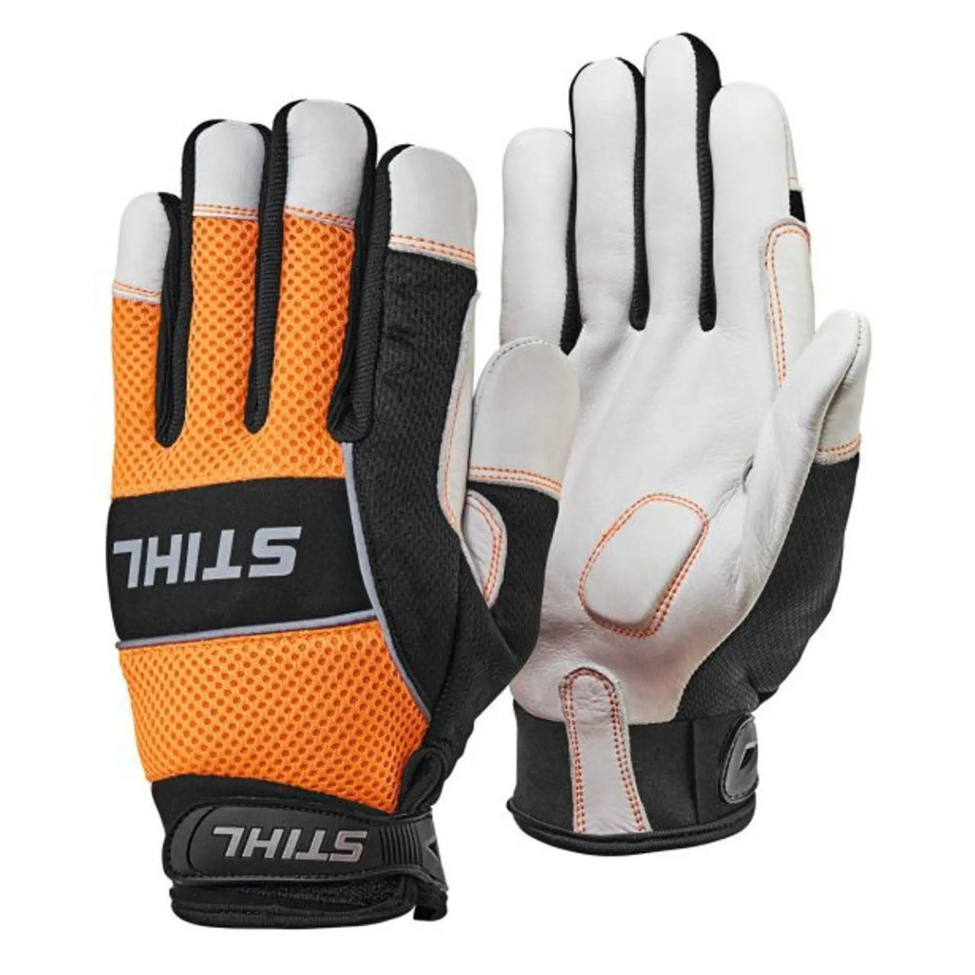 STIHL 0088 611 1610 Advance Ergo MS Protective Gloves – Comfort Fit, Durable Leather & Mesh, Size L Safety Gear