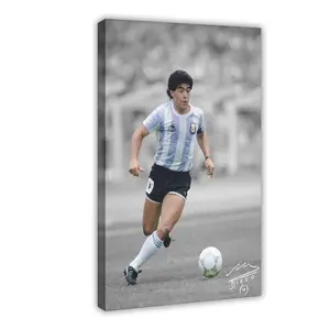 Football Diego Maradona Canvas Poster Wall Art Decoration For Home Bedroom Office Living Dorm Room Decor Boys Girls Gift