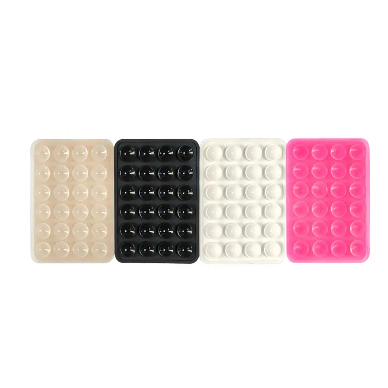 Enhanced Suction 24-Piece Single-Sided Silicone Phone Suction Cup Live Streaming Phone Holder