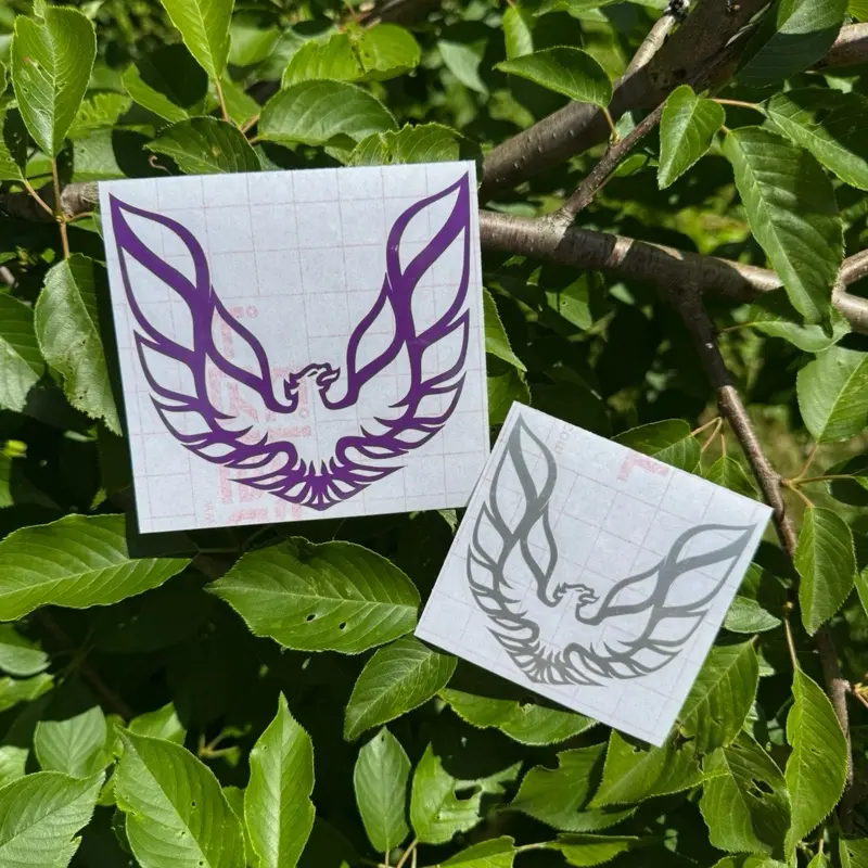 Firebird Trans Am Car Sticker - Waterproof Permanent Vinyl Automotive Decals, Bright Colors, Multiple Sizes, for Smooth Car Vehicle Decoration Exterior Surfaces