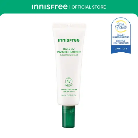 Daily UV Invisible Barrier Sunscreen Serum Broad Spectrum SPF 47 with Green Tea