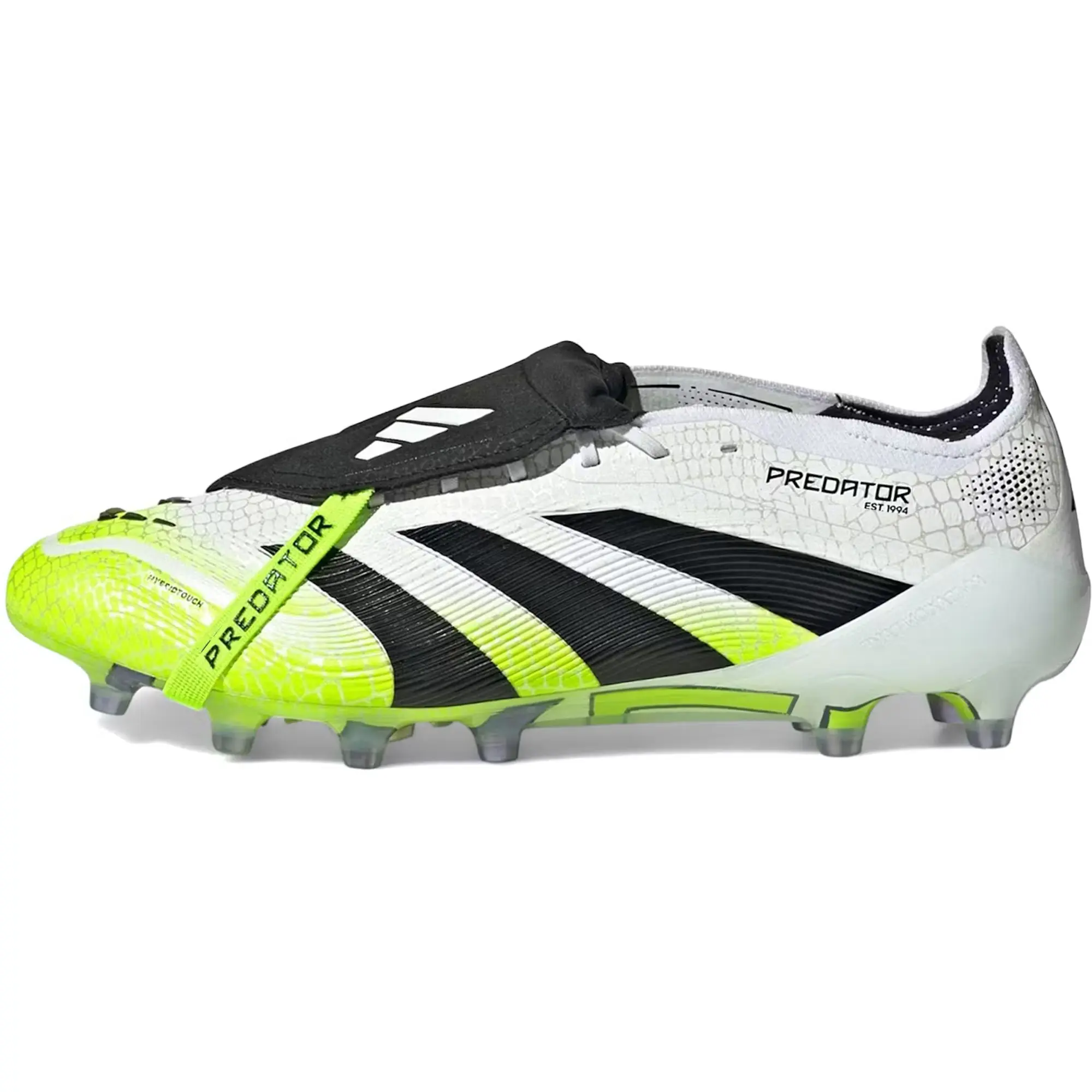 Adidas Predator Elite Foldover Tongue FG 'Radiant Blaze Pack' Men's Football Boots, Lightweight Mesh for Training and Matches, Supportive Fit for Agility, Breathable