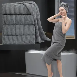 Extra Large Bath Towel Set of 4 (35"X70"),Oversized Bath Sheet Super Soft Highly Absorbent Jumbo Bathroom Towel Set Microfibers Quick Dry Shower Towel for Hotel,Bathroom,Guest,Spa,Gym (Dark Gray) MAGGEA