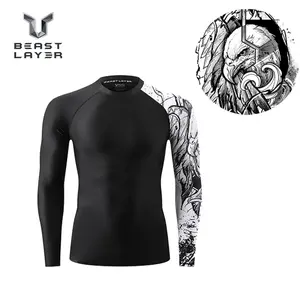 Men's Plain Round Neck Sports Tee, Quick Drying Breathable Short Sleeve Compression T-shirt, Crew Neck Raglan Sleeve Tops for Outdoor Activities, Activewear