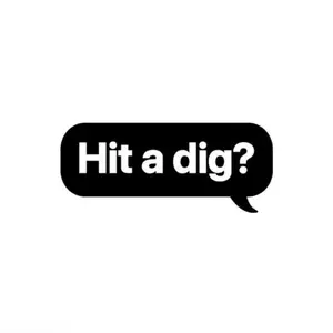 “Hit a dig” Text Message Decal for Car or Truck