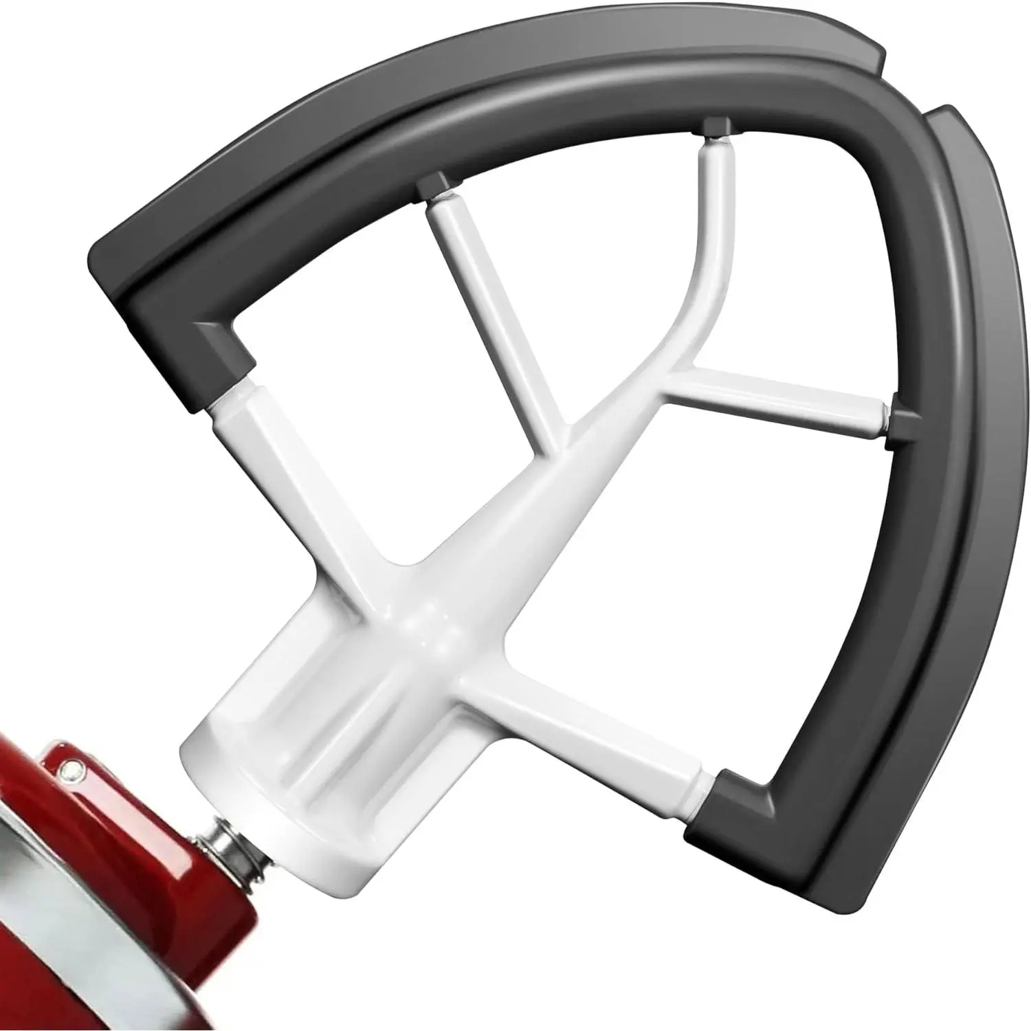 Flex Edge Beater for  4.5/5 Qt Tilt- Stand Mixer - Auto-Scrape  Paddle, Dishwasher Safe, Flexible  Edges Bowl Scraper For Kitchen Aid Accessories and Attachments (Grey)