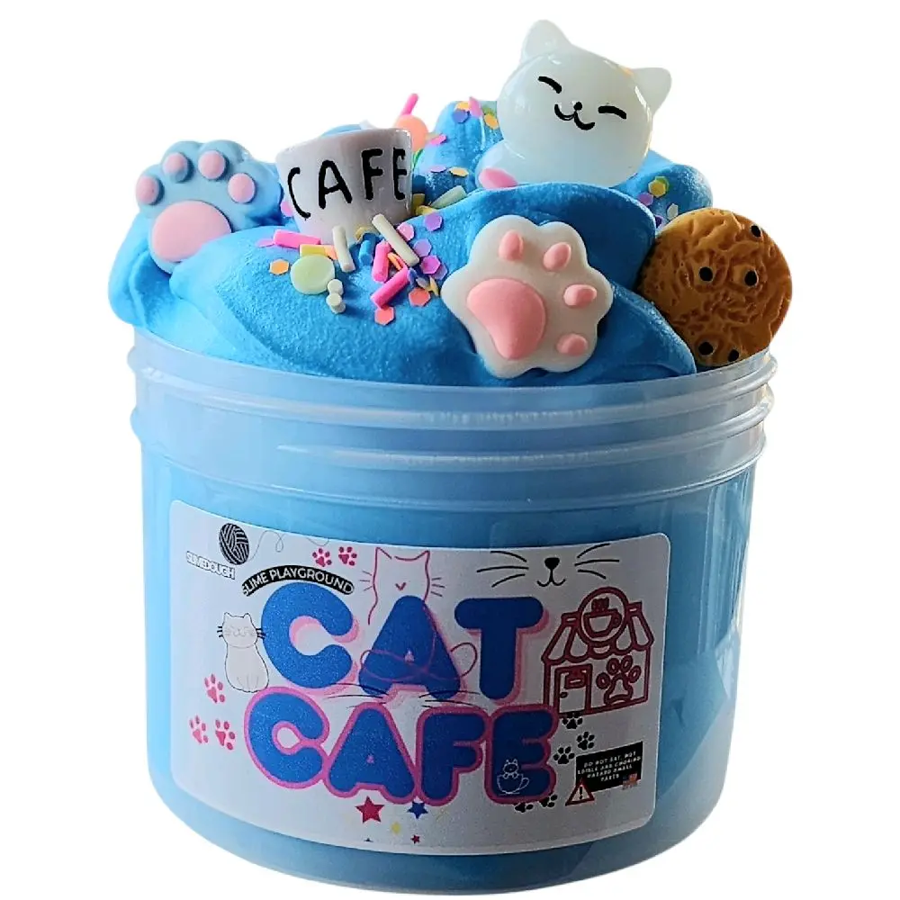 Cat Cafe Soft and Scented Soft Slimedough + Surprise Squishy - Non-Sticky