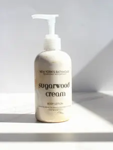 New York's Bathhouse 8oz Vegan Cruelty Free Body Lotion Sugarwood Cream & Moon Flower Scented for Skin Hydration 200G Moisturizers