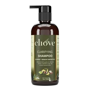 CLIOVE Clarifying Shampoo - Deep Cleansing Formula for All Hair Types Removes Buildup Impurities & Excess Oils 16oz
