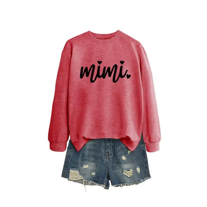 Red sweatshirt（Black font）