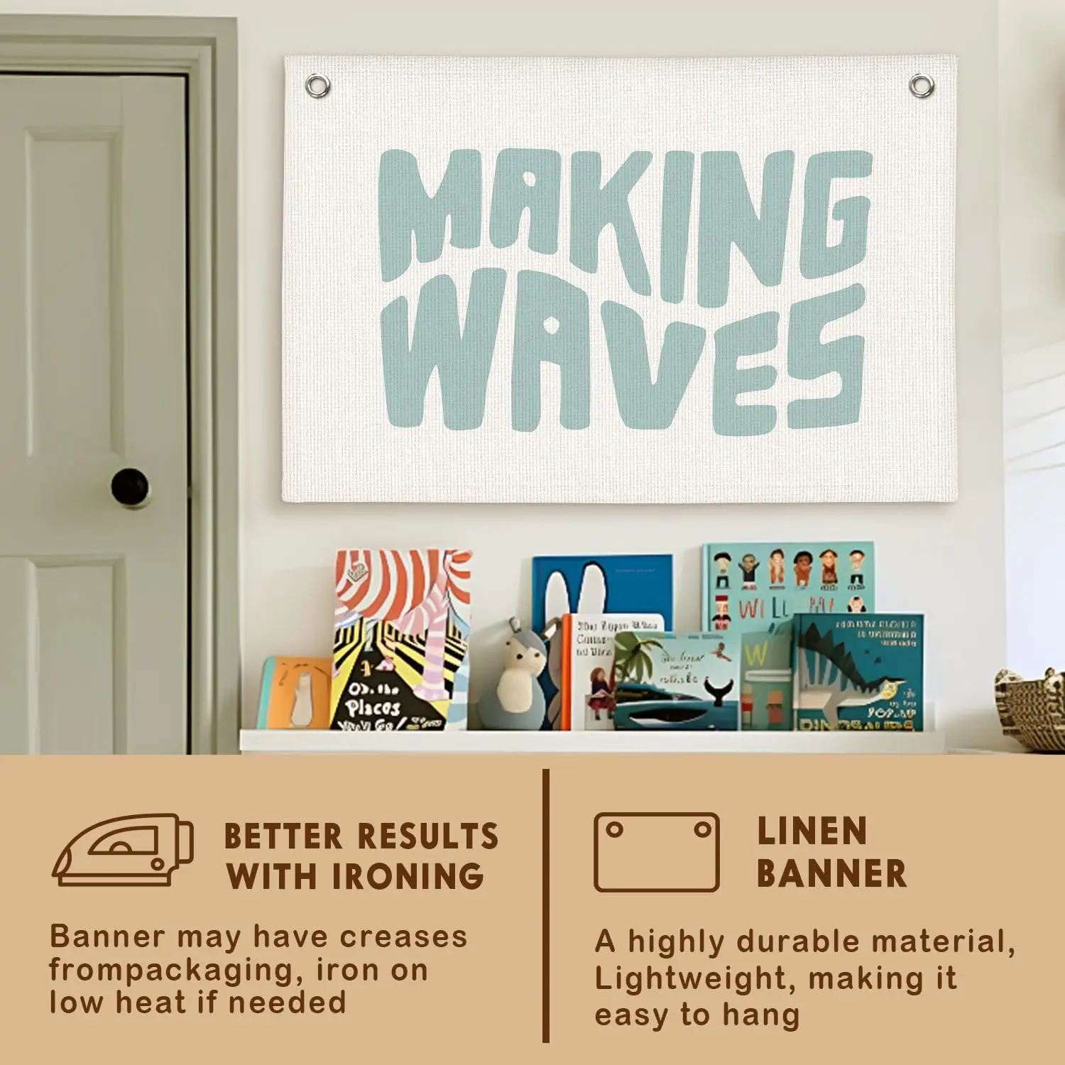 Coastal Room Decor Making Waves Canvas Banner Beach Kids Room Decor Surf Nursery Decor Wall Hanging Banner Flag 30x20 Inch Coastal Room Decor Making Waves Canvas Banner Beach Kids Room Decor Surf Nursery Decor Wall Hanging Banner Flag 30x20 Inch