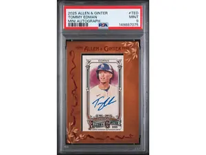 2025 Topps Allen & Ginter Mini Baseball Autographs Tommy Edman #TED PSA 9