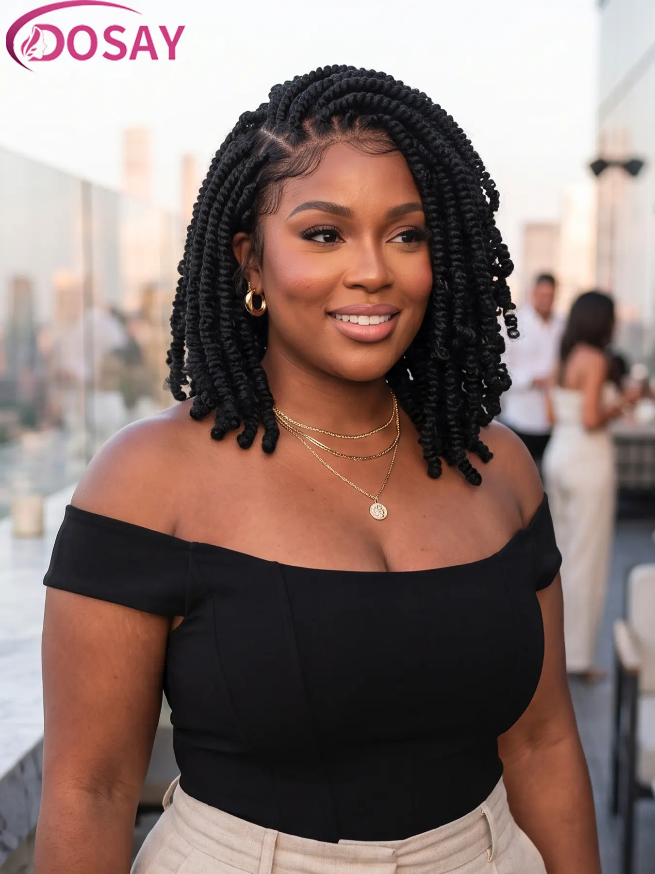 12" Knotless Box Braided Wig Short Bob Braided Synthetic Full Lace Front Wigs Afro Passion Twist For Black Women Distressed Short Braided Wig Handmade Dreadlock Wig Beginner-friendly Senegalese Twist Braids Handmade Crochet Twist Braided #TikTokshop