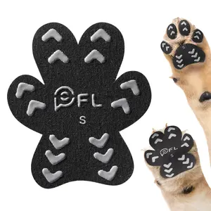 Anti-Slip Dog Paw Protector Pads for Senior Dogs, Dog Paw Black Stickers with Strong Traction on Hardwood Floor, Dog Essentials,12sets