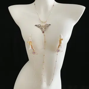 Traditional Chinese Style Butterfly Choker & Body Chain Silent Design Decor Set