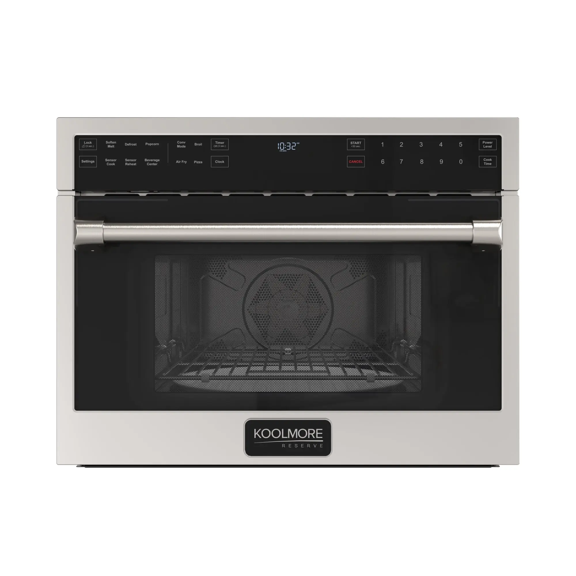 KoolMore Reserve 24 in. Built-In Microwave Convection Oven with Air Fry, 3-in-1 Combo, Sensor Cook, Soft-Close Door, 1.6 cu. ft. in Stainless Steel
