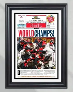 1995 Atlanta Braves World Series Champions  Front Page Newspaper Print