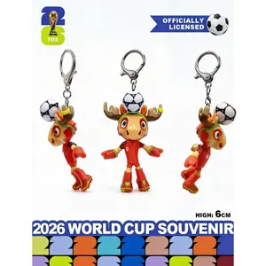 FIFA 2026 World Cup Official Moose Mascot Keychain | Authentic Licensed Collectible | Perfect Soccer Fan Gift