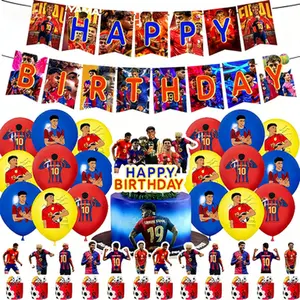 Party Decoration Set: Balloons, Cake Toppers, Banners, and Accessories — In-Stock Birthday Party Supplies for Creating the Perfect Festive Atmosphere