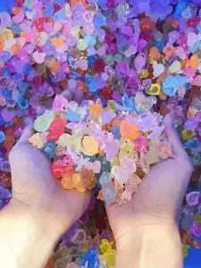 100pcs Cute Luminous Glow In The Dark Resin Animal Small Ornaments, Bright Colors, No Electricity Required, For Halloween, Easter, Thanksgiving, New Year Decorations, Party Gifts, Holiday Decorations, Interesting Designs, Autumn Home Decoration Collection