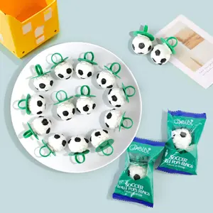Soccer Ring Lollipops, Individually Wrapped Candy for Birthday Party Favors, Soccer Candy Lollipops Suckers,18 Count