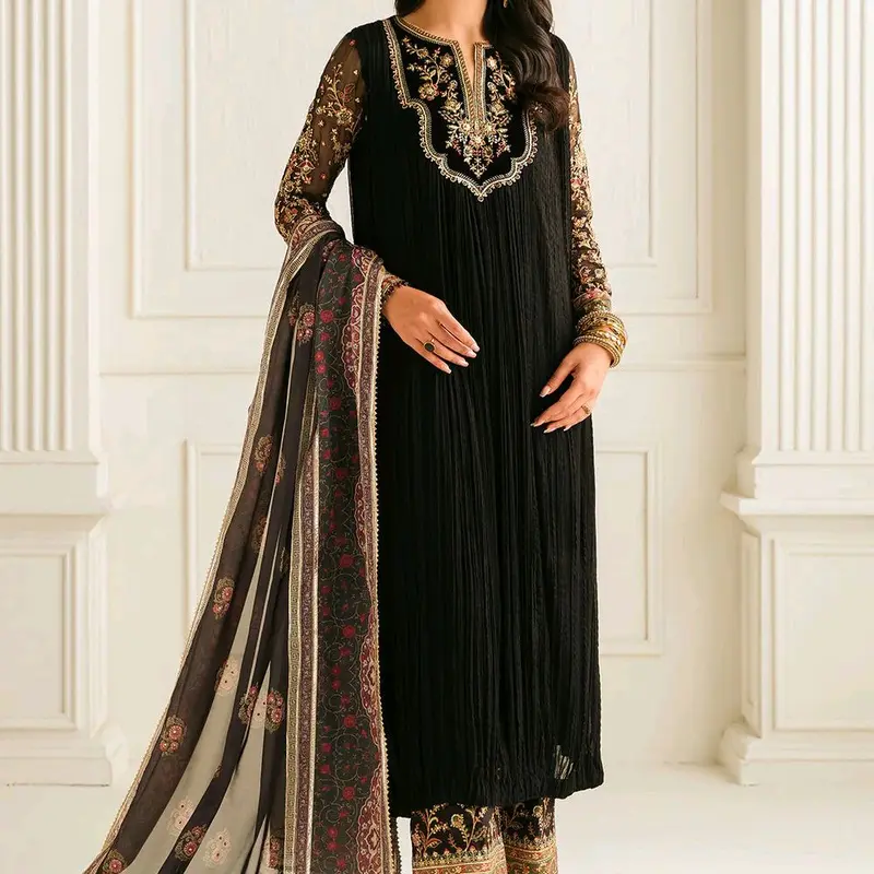 baroque embroidered chiffon - TikTok Shop