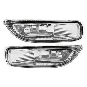 Nakkaa Front Bumper Fog Lights Pair Compatible with Toyota Corolla 2003-2004 1.8L Left & Right Halogen Fog Light Passenger & driver side 81220-02060 81210-02060