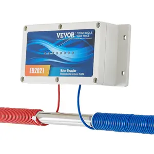 VEVOR Electronic Water Descaler System, Whole House Salt Free Descaler, Hard Water Conditioner to Reduces Scale Build-Up, for All Kinds of Plumbing Pipes, Durable for Over 6 Years