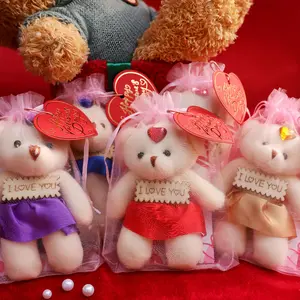 1/5pcs Valentine's Day I Love You Bear Hug Gift Set, Small Souvenir for Loved Ones, Symbol of Love and Friendship, Creative Heart Gift Idea