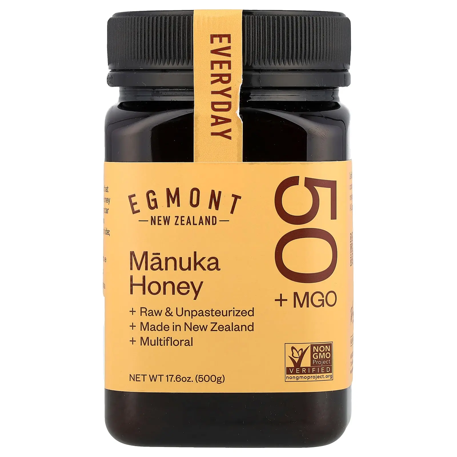 Egmont Honey Manuka Honey, Raw & Unpasteurized, MGO 50+, 17.6 oz (500 g) Egmont Honey Manuka Honey, Raw & Unpasteurized, MGO 50+, 17.6 oz (500 g)