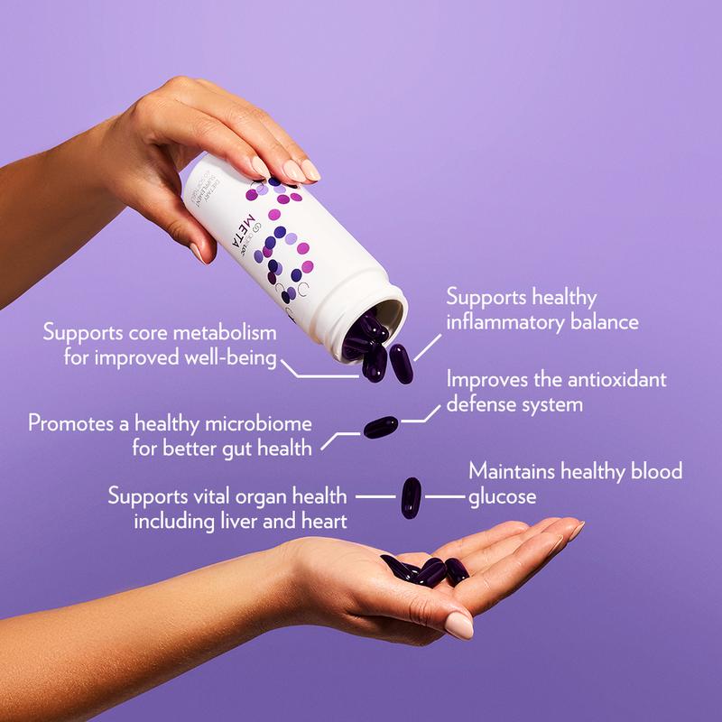 Nu Skin ageLOC Meta Healthcare Supplement - Anthocyanin Blend for Healthier Mode, Scientifically Backed Dietary Supplement for Modern Lifestyle