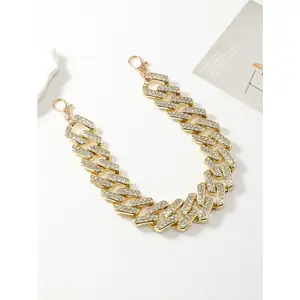 Sparkling Crystal Chain Accessory, Decorative Strap for Handbags, Purses & Keychains