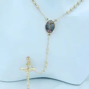 Rodriguezjewelry # 4059 Rosary (4mm ) (23.5 inch)
