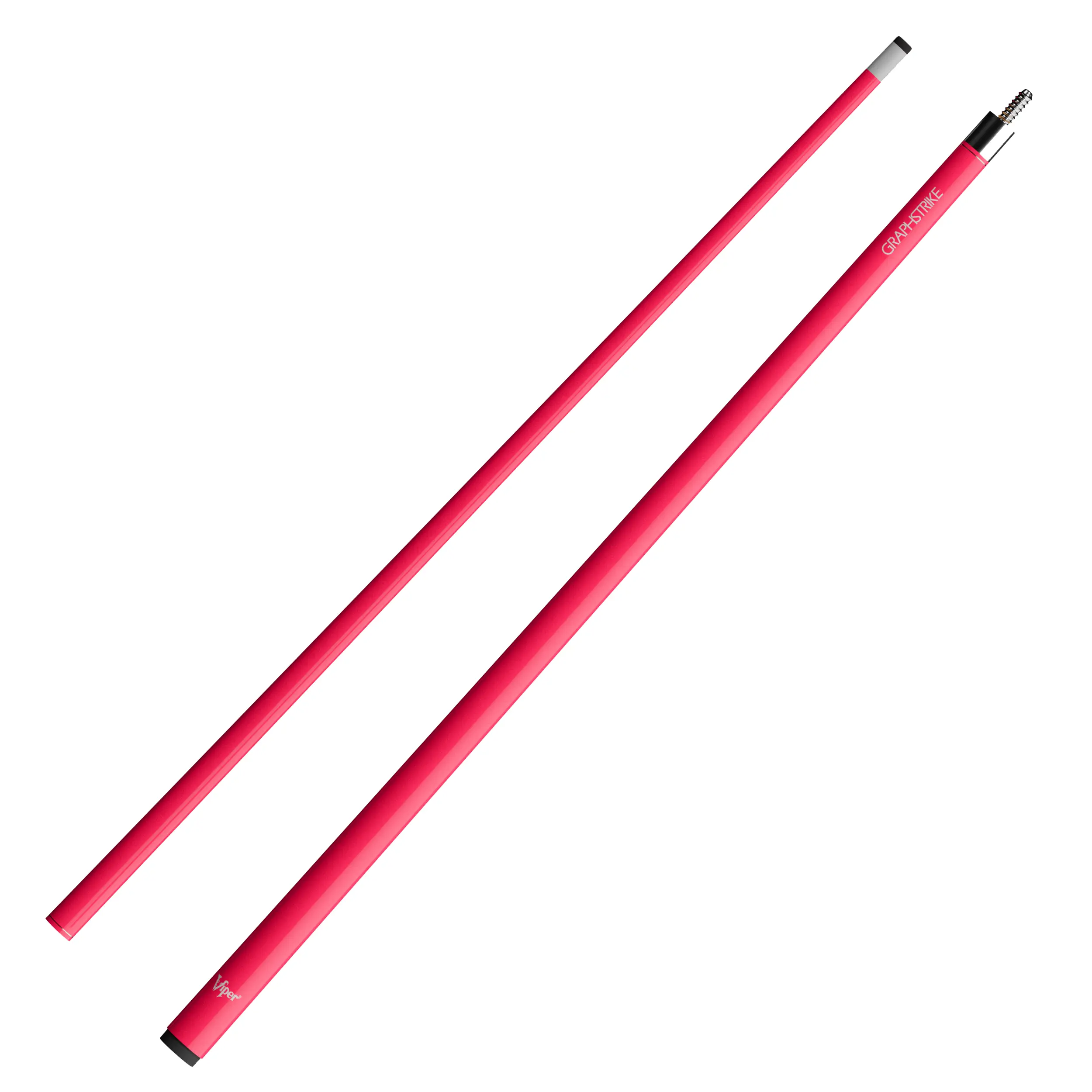 Viper Graphstrike Pink Fiberglass Billiard Cue Stick with Pro Taper, No-Wrap Design & Durable Leather Tip for Beginners, Billiard Cue Sticks