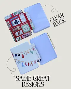 KINDLE CASE WITH CLEAR BACK & HAND STRAP