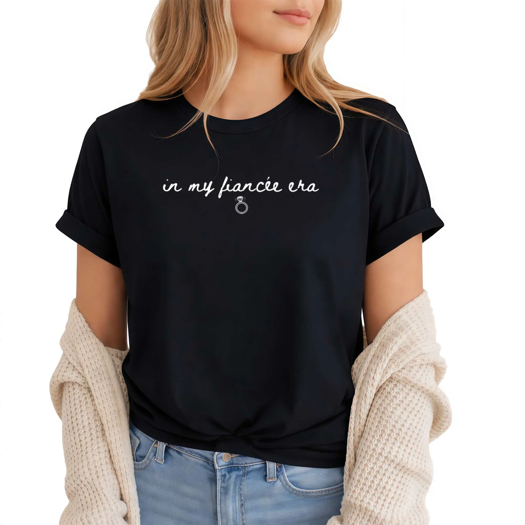 In My Fiancée Era TShirt, Engaged Shirt, Future Mrs. Shirt, Engagement, Bridal Shower Bride Shirt, Bachelorette Tee,、