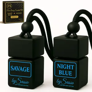 SAVAGE / NIGHT BLUE Car Air Freshener for Men | Inspired by Iconic Designer Scents | Pack of 2