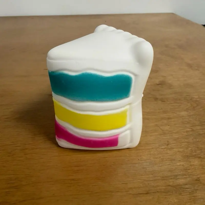 Rainbow Cake Slice Squishy