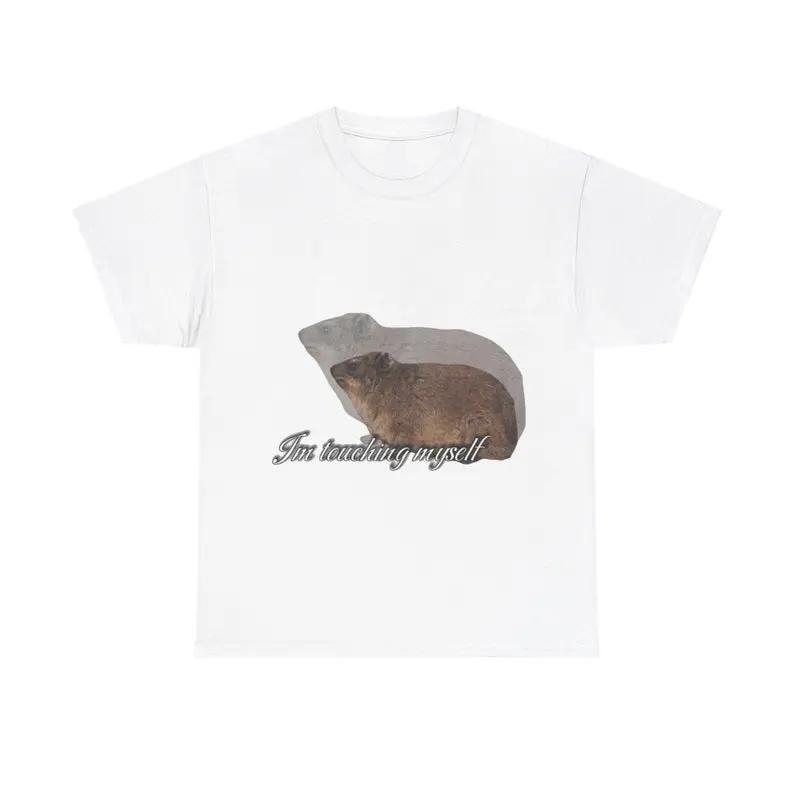 im touching myself rock hyrax tshirt